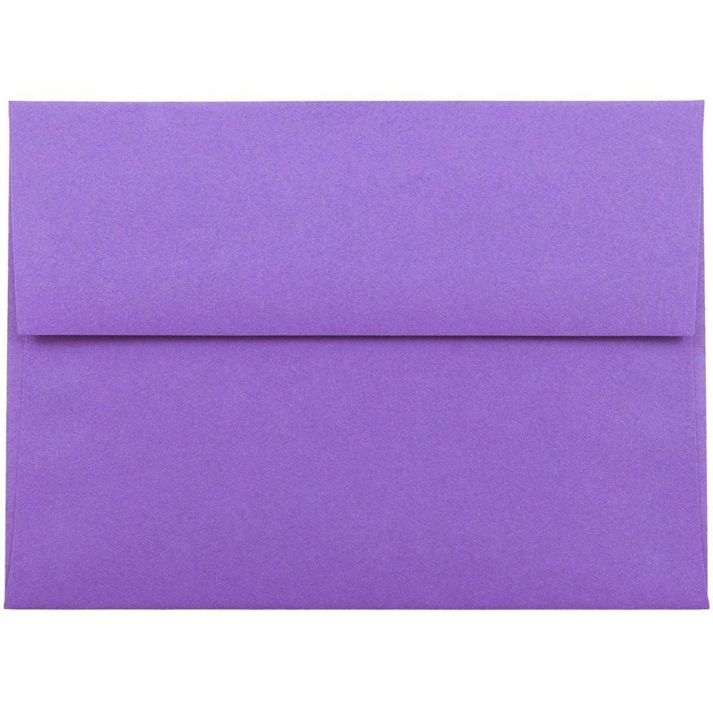 JAM PAPER A6 Colored Invitation Envelopes - 4 3/4 x 6 1/2 - Assorted Colors - 50/Pack