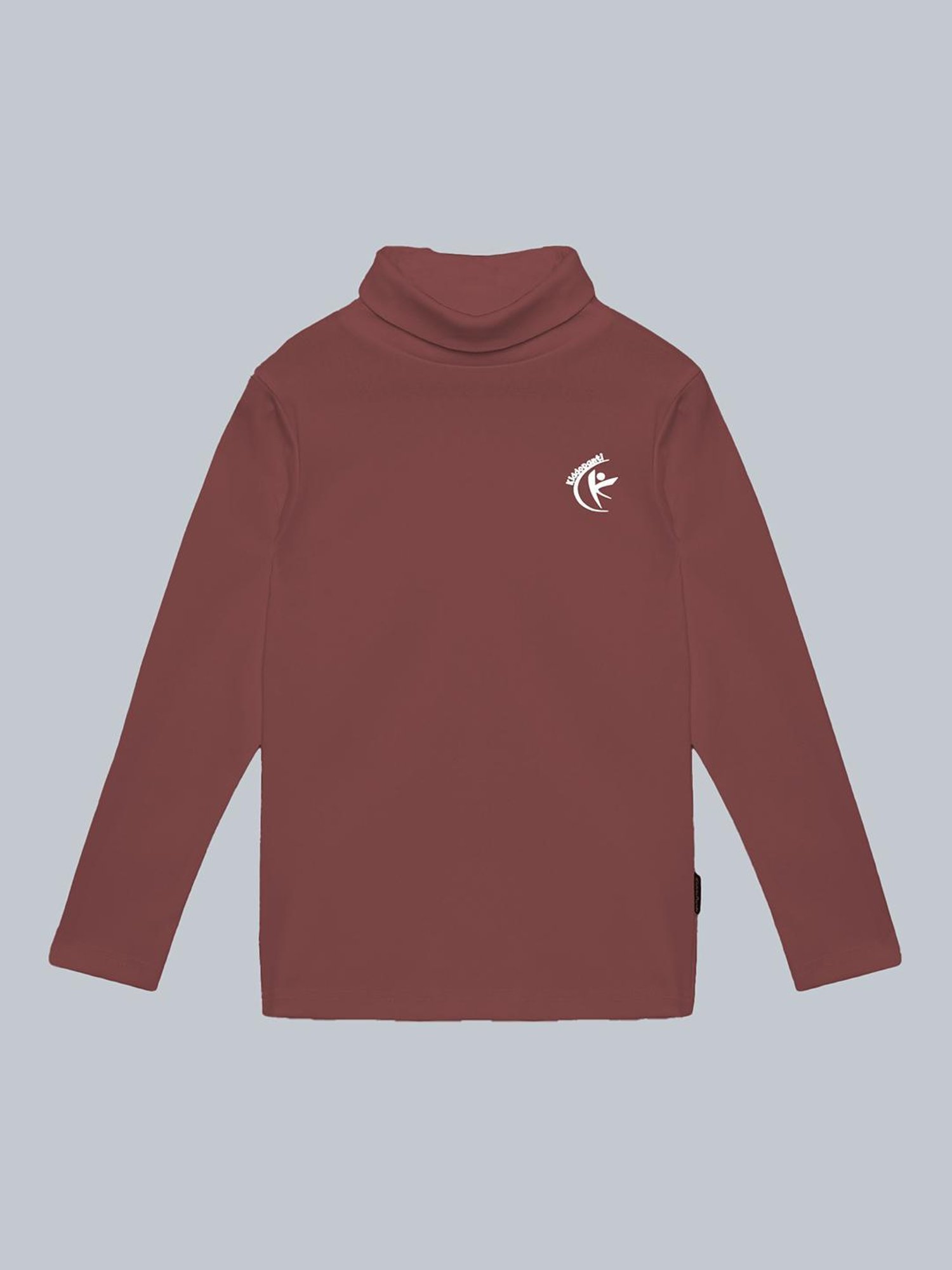 Kiddopanti Unisex Brown Solid Full Sleeves T-Shirt