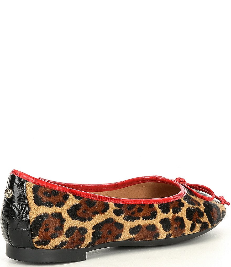 Antonio Melani Baird Leopard Print Haircalf Ballet Flats