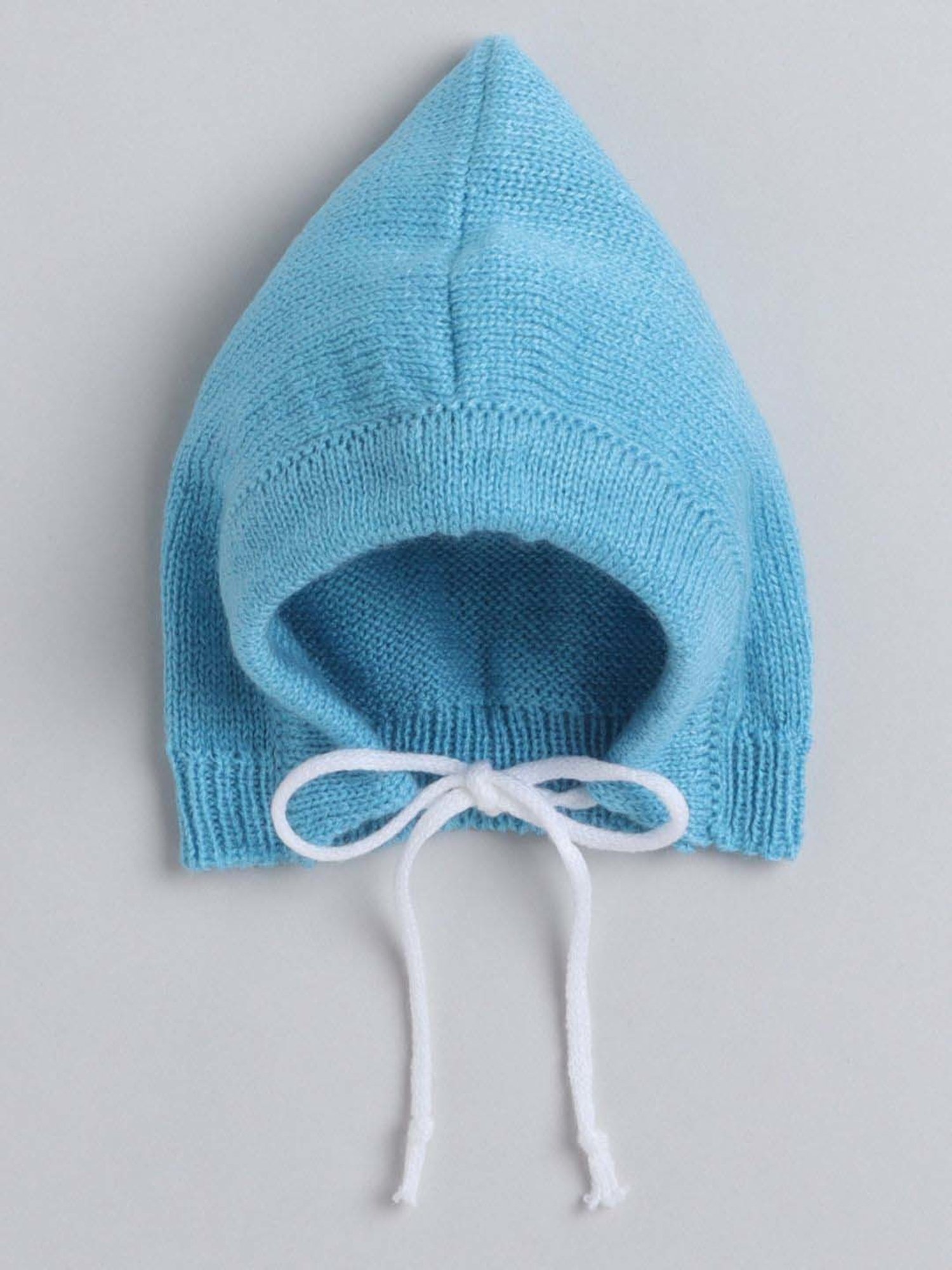 Little Angels Kids Blue Textured Pattern Full Sleeves Sweater Set