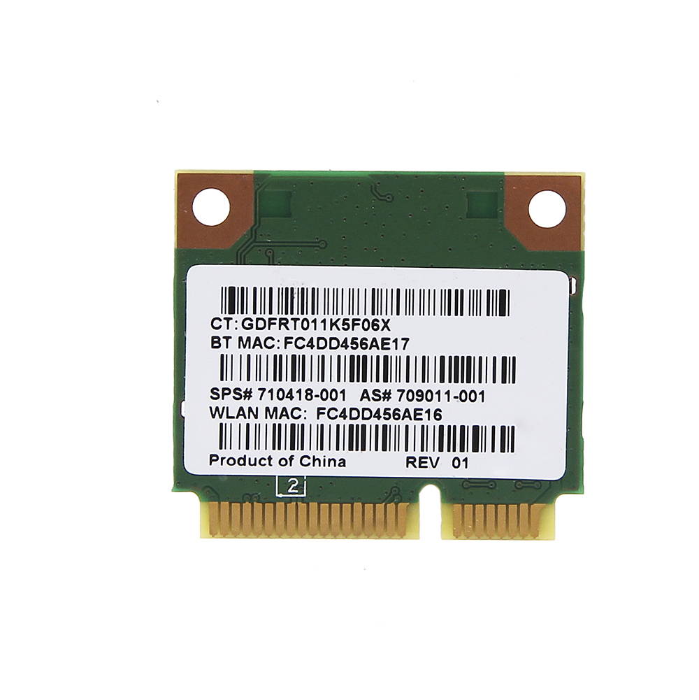 Wireless wifi card Mediatek MT7630E 802.11b/g/n Wi-Fi and Mediatek Bluetooth 4.0 WLAN adapter Half Mini PCI-E card FOR HP