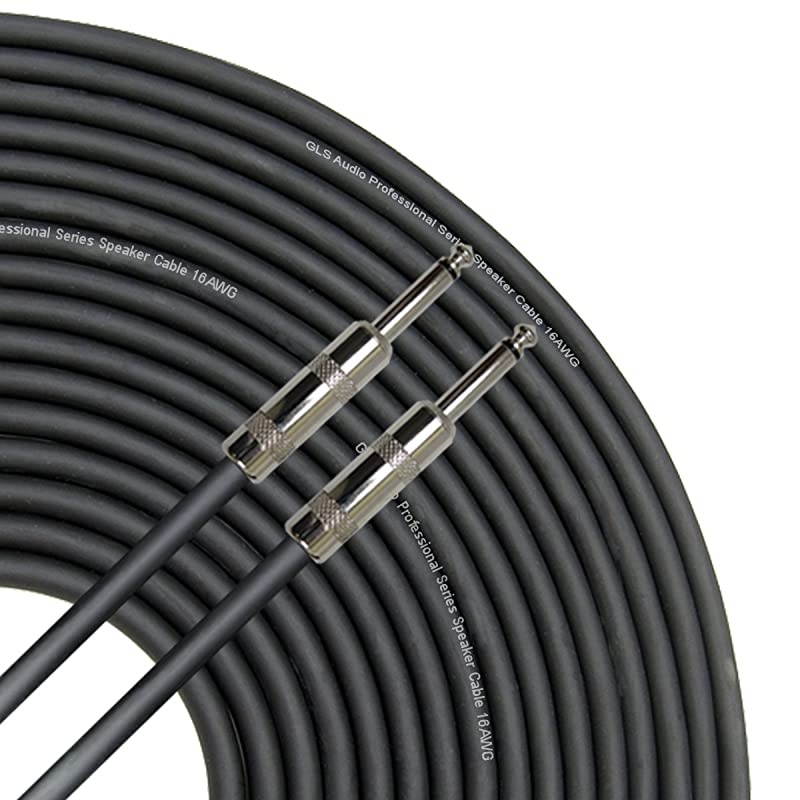 25 feet Speaker Cable 16AWG Patch Cords 25 ft 14quot to 14quot Professional Speaker Cables Black 16 Gauge Wire Pro 25 Phono 63mm Cord 16G Single