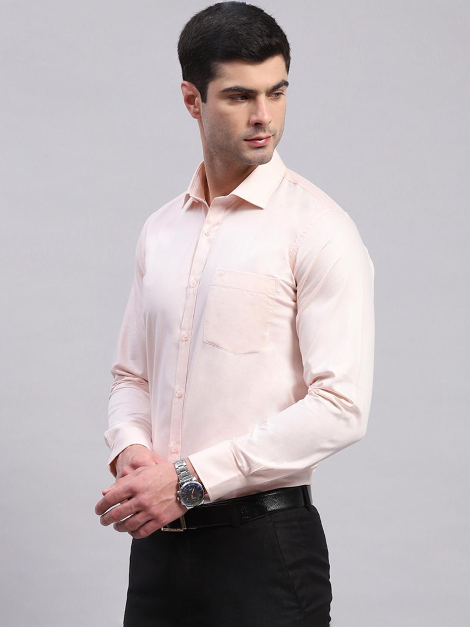 Arrow Sport Dark Green Cotton Slim Fit Shirt