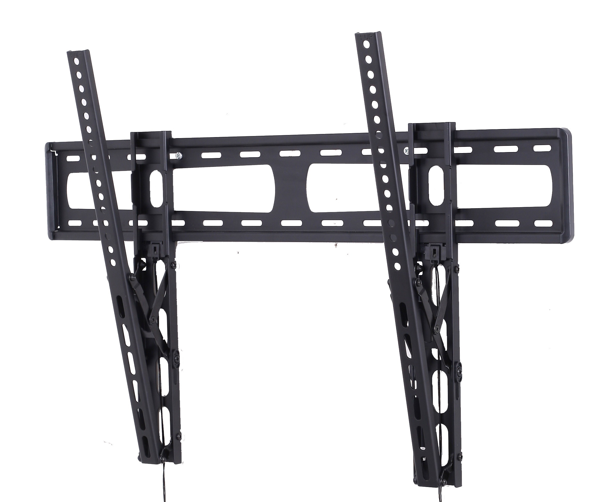 Apollo Outdoor TV Enclosure fits 50"-55" LED/LCD TV's. Model AE5550-WM-NA-BL. Includes weatherproof non-articulating wall mount with tilt - Black