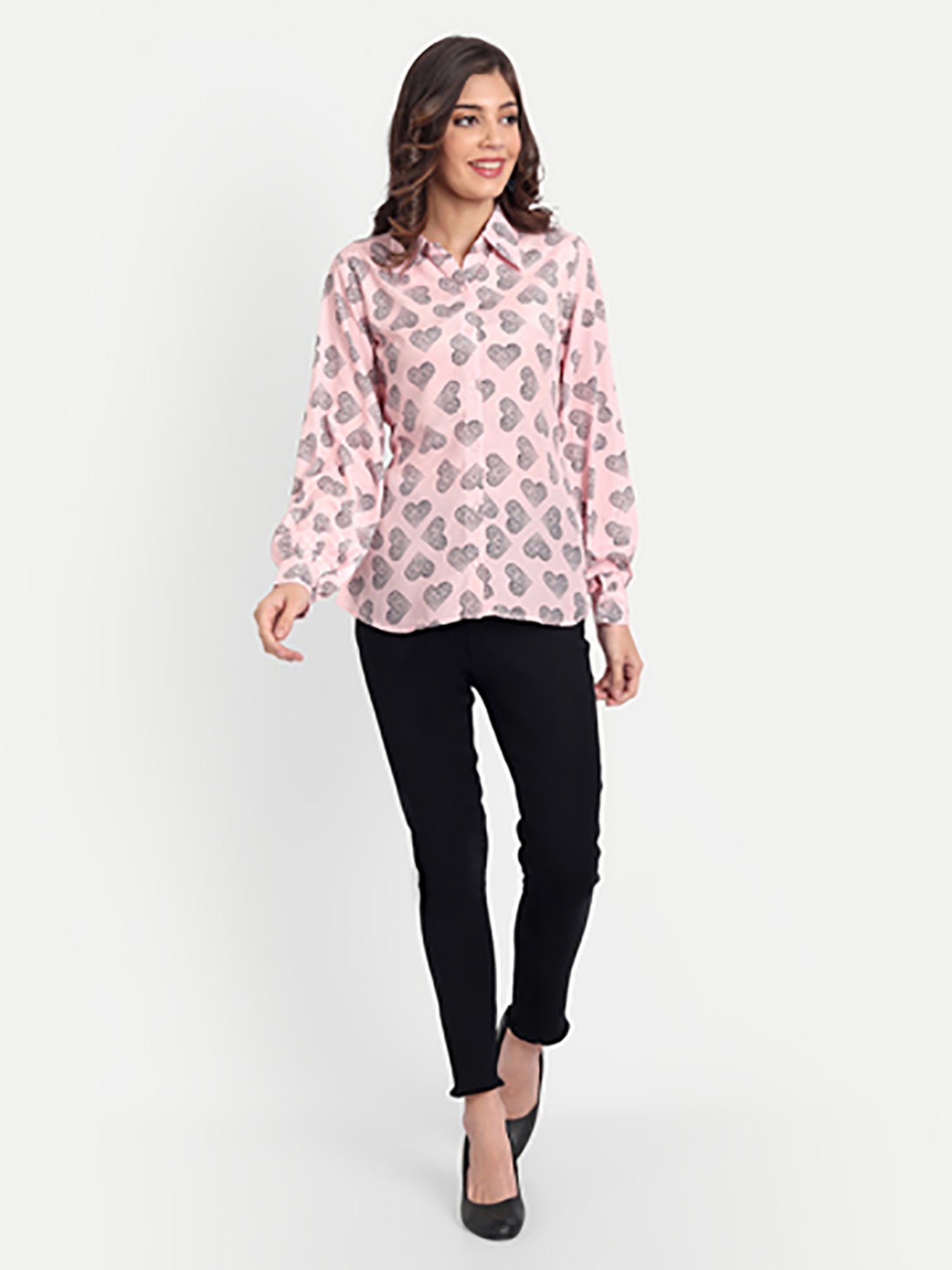 MASAKALI.CO Light Pink Printed Shirt