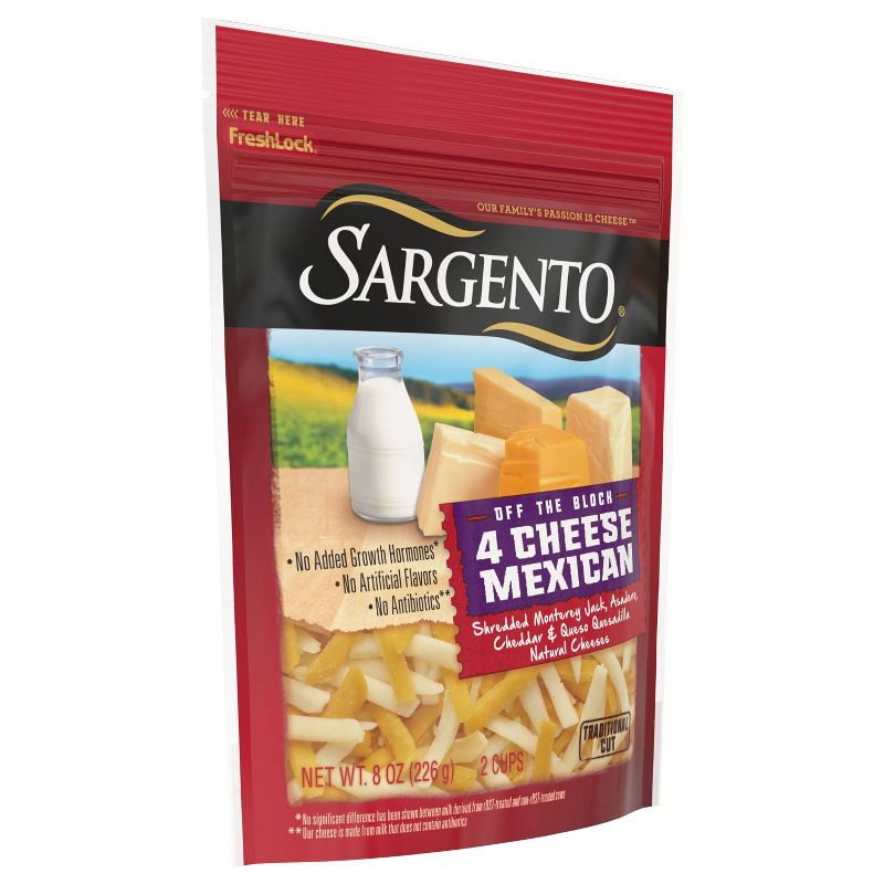 Sargento 4-Cheese Natural Mexican Shredded Cheese - 8oz