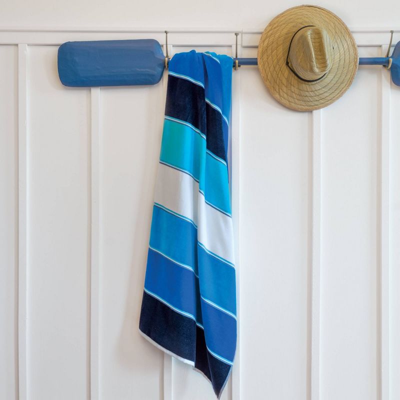 Maya Beach Towel Blue - Caro Home