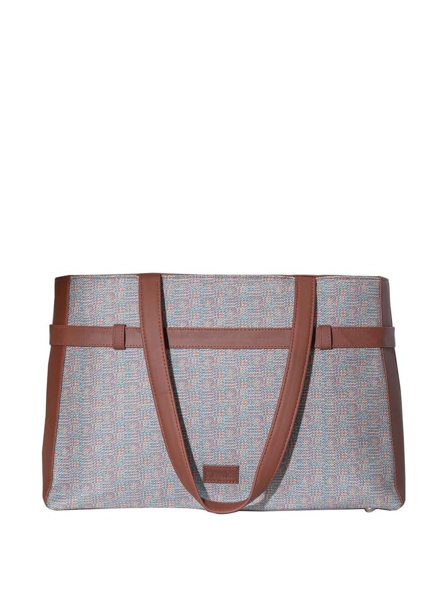 ZOUK Multicolor Printed Large Laptop Tote Handbag