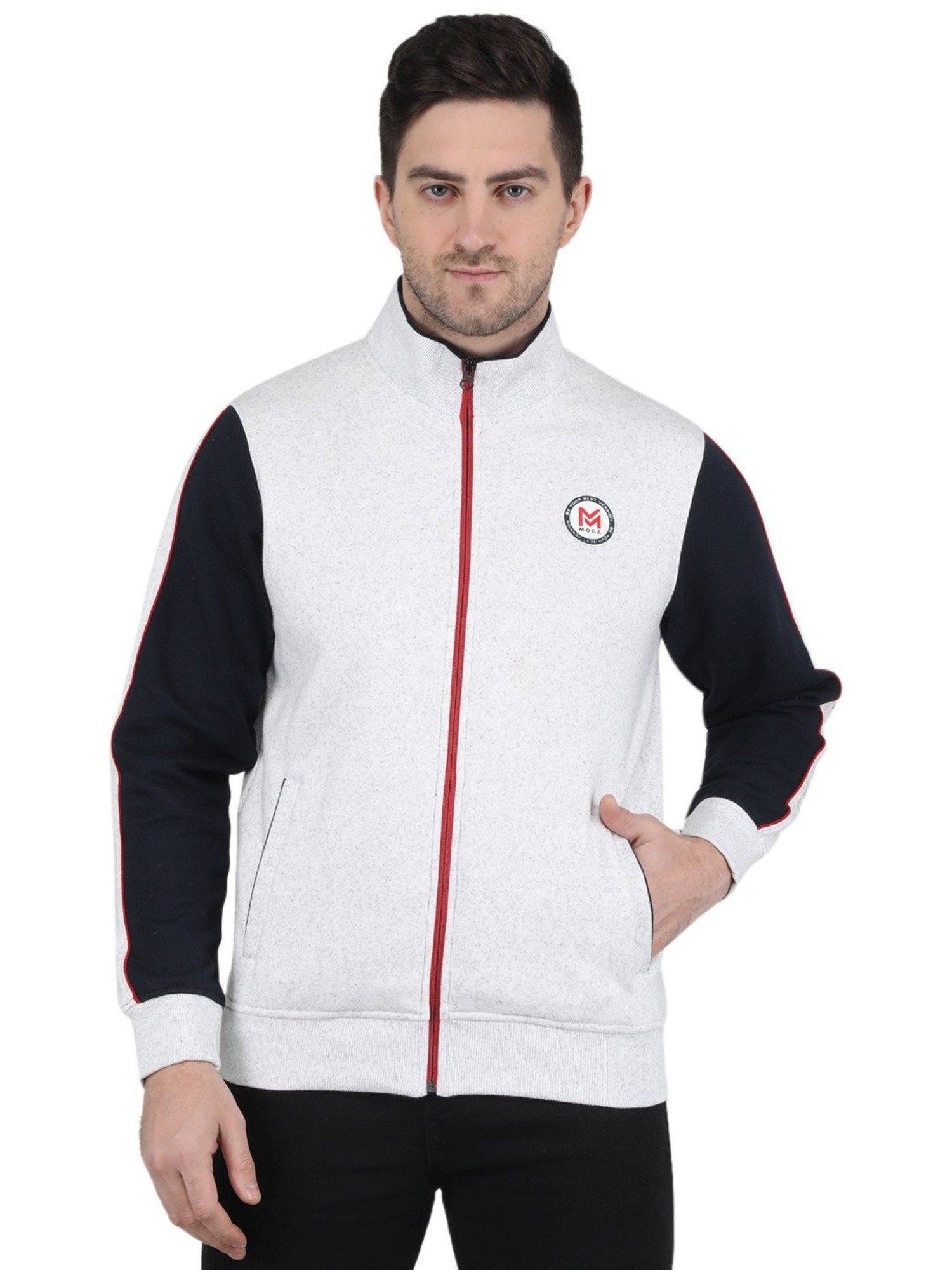 MOCA by Monte Carlo Ecru Regular Fit Printed Sweatshirt