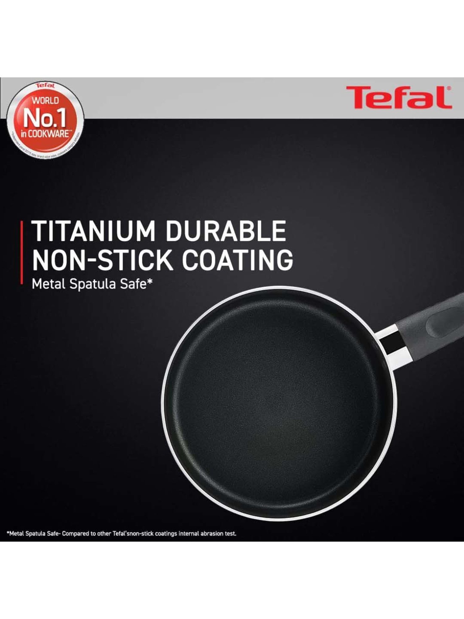 Tefal Day By Day Brown Aluminium 18 cm Non Stick Sauce Pan With Lid (1 L)