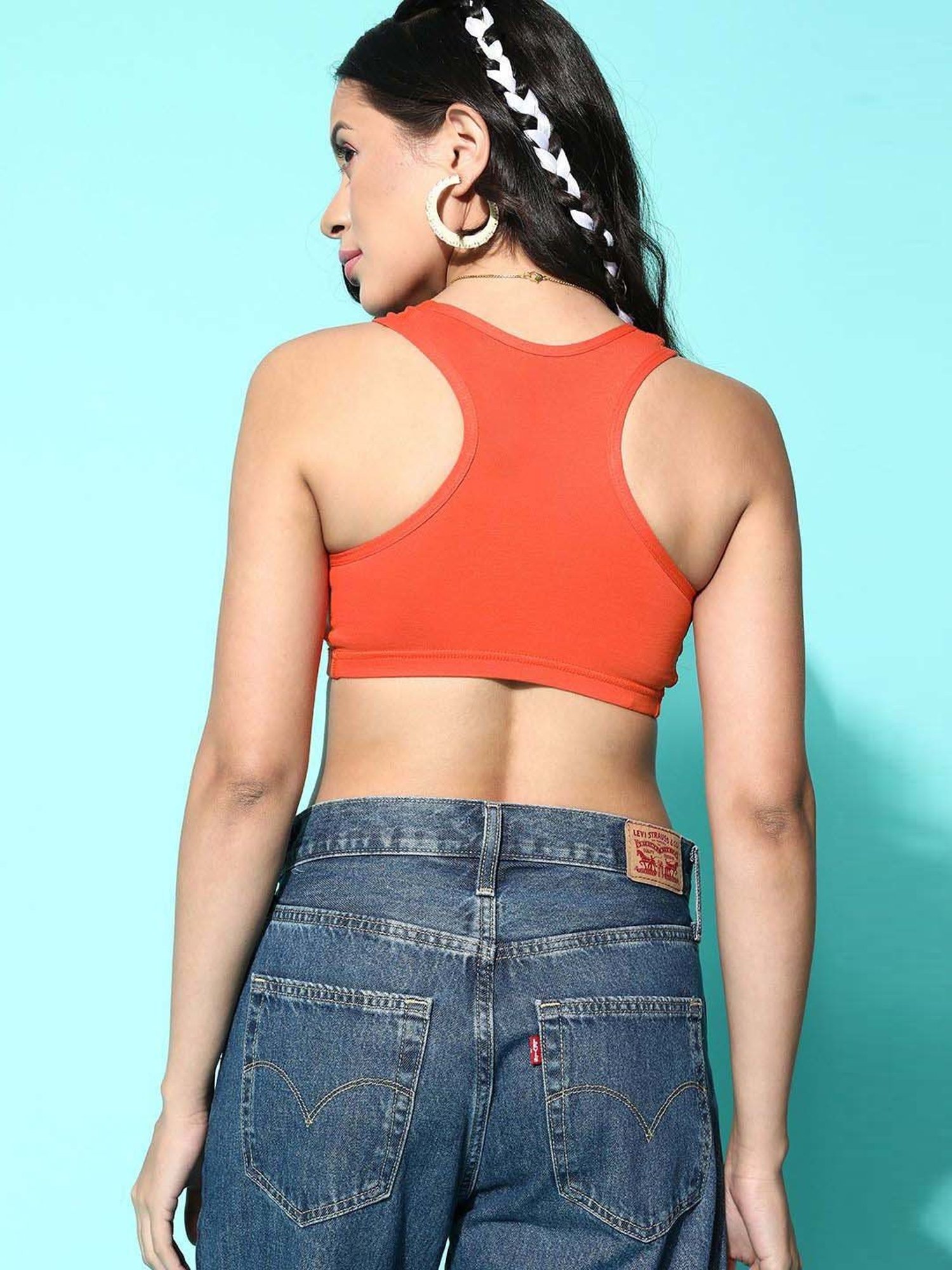 Leading Lady Orange Sports Bra