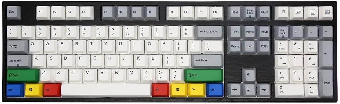 Varmilo VA108M RGBY White LED Dye Sub PBT Mechanical Keyboard (Cherry MX Blue)