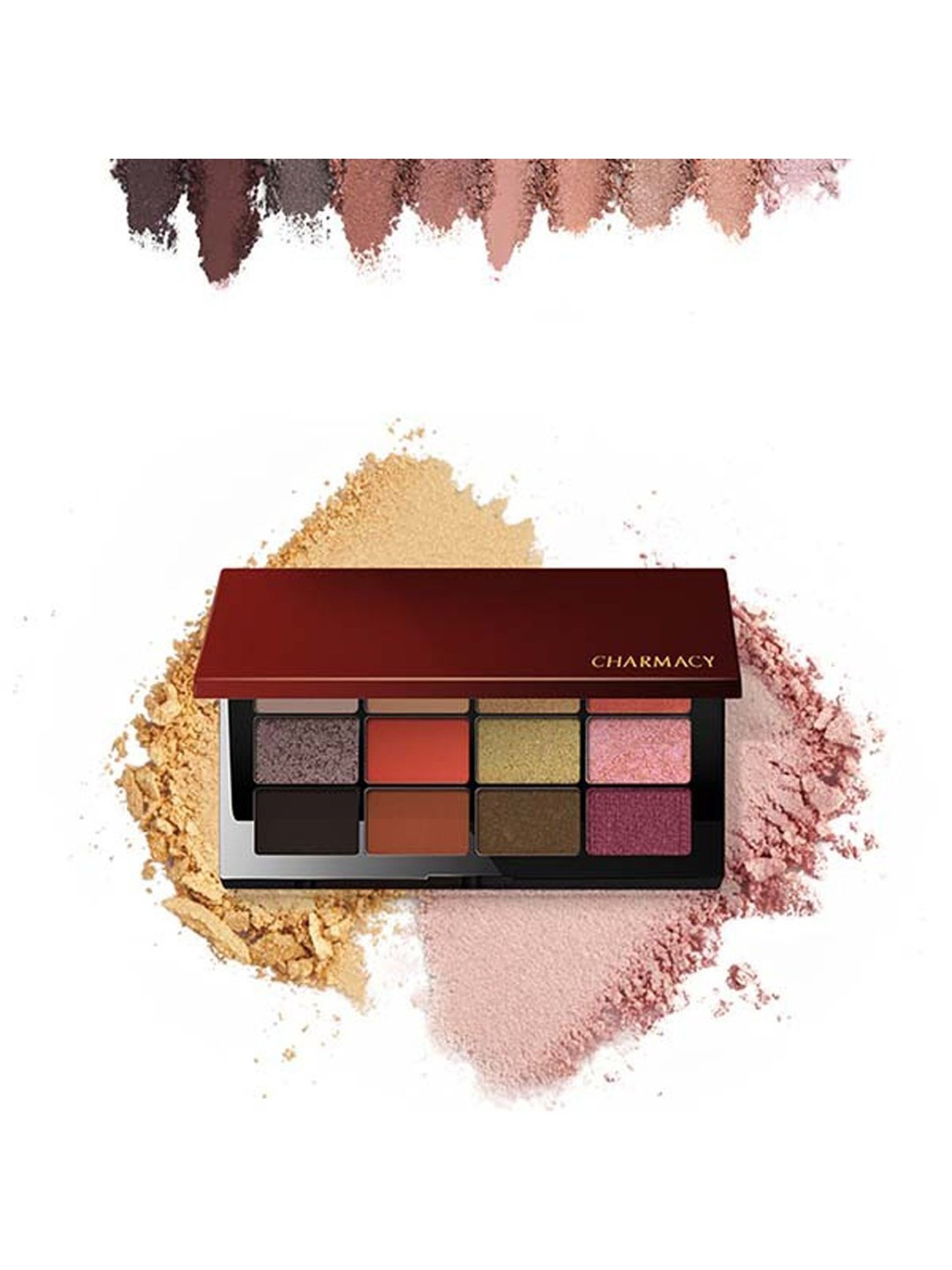 CHARMACY Milano Eyeshadow 12 Colors Palette - 10 gm