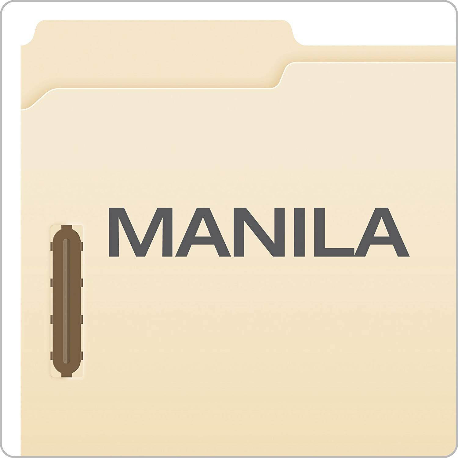 Pendaflex Manila Fastener Folders, Legal Size, 2 Fasteners, 1/3 Cut, 50/BX (FM313EE)