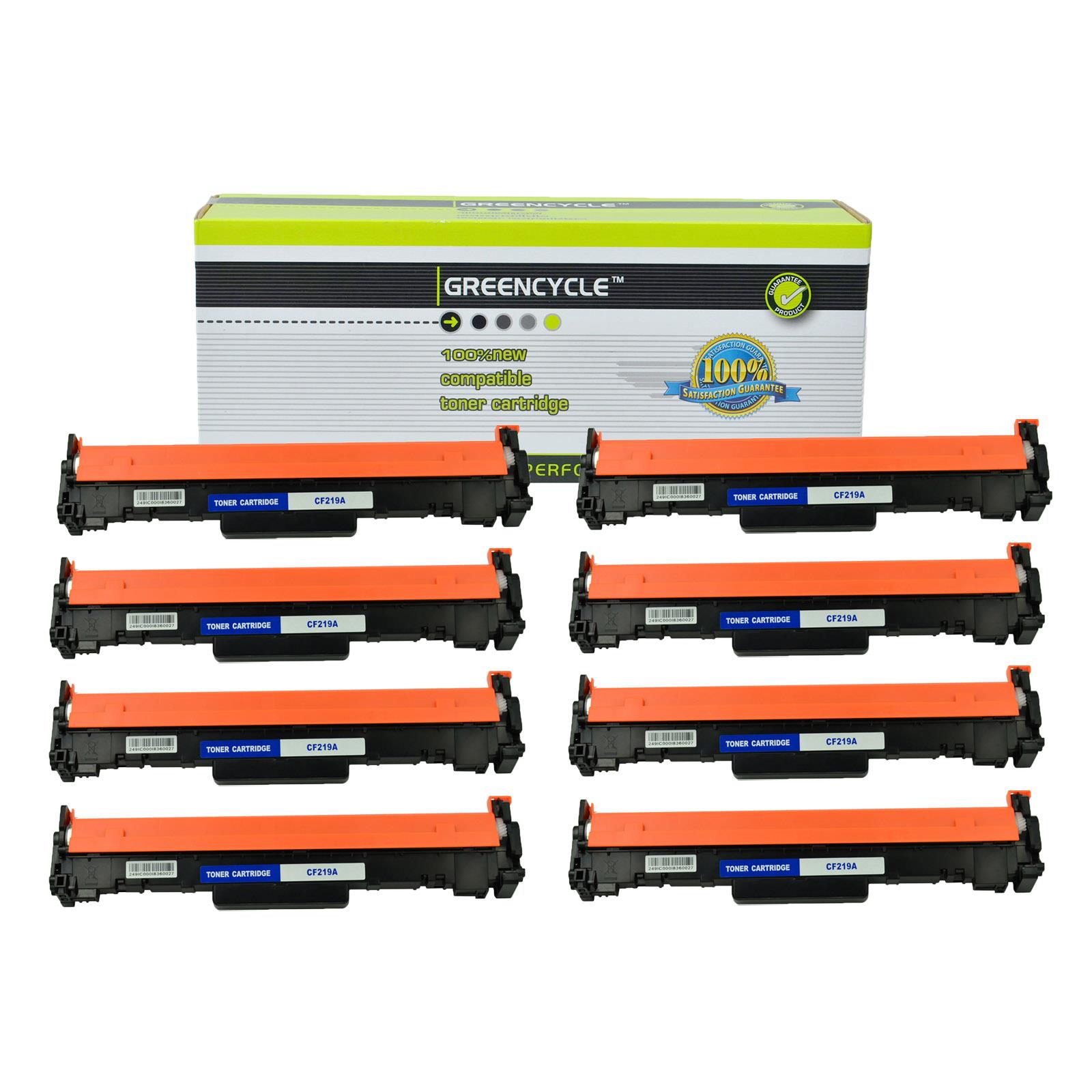 GREENCYCLE Drum Unit Compatible for HP 19A CF219A with Chip use in Laserjet Pro M102a MFP M130nw M130a Printer(Black, 8 Pack)