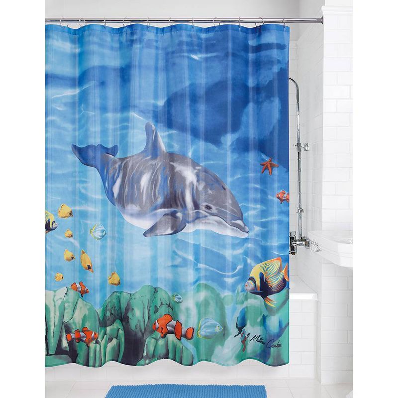 Dolphin & Fish Shower Curtain - Allure Home Creation