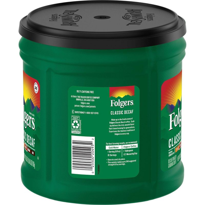 Folgers Classic Medium Roast Ground Coffee - Decaf - 30.5oz