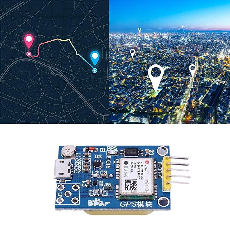 NEO-7M UBLOX GPS Satellite Positioning Module with SMA Antenna Interface for Arduino STM32 C51 Replace NEO-6M 3.3V/5V Power Supply 1Pcs