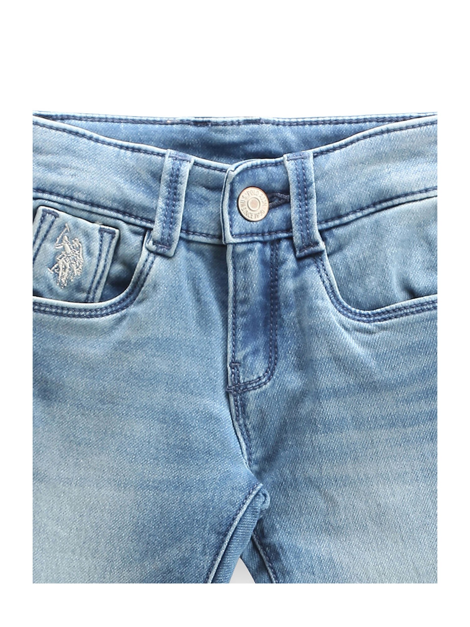 U.S. Polo Assn. Boys Blue Solid Jeans