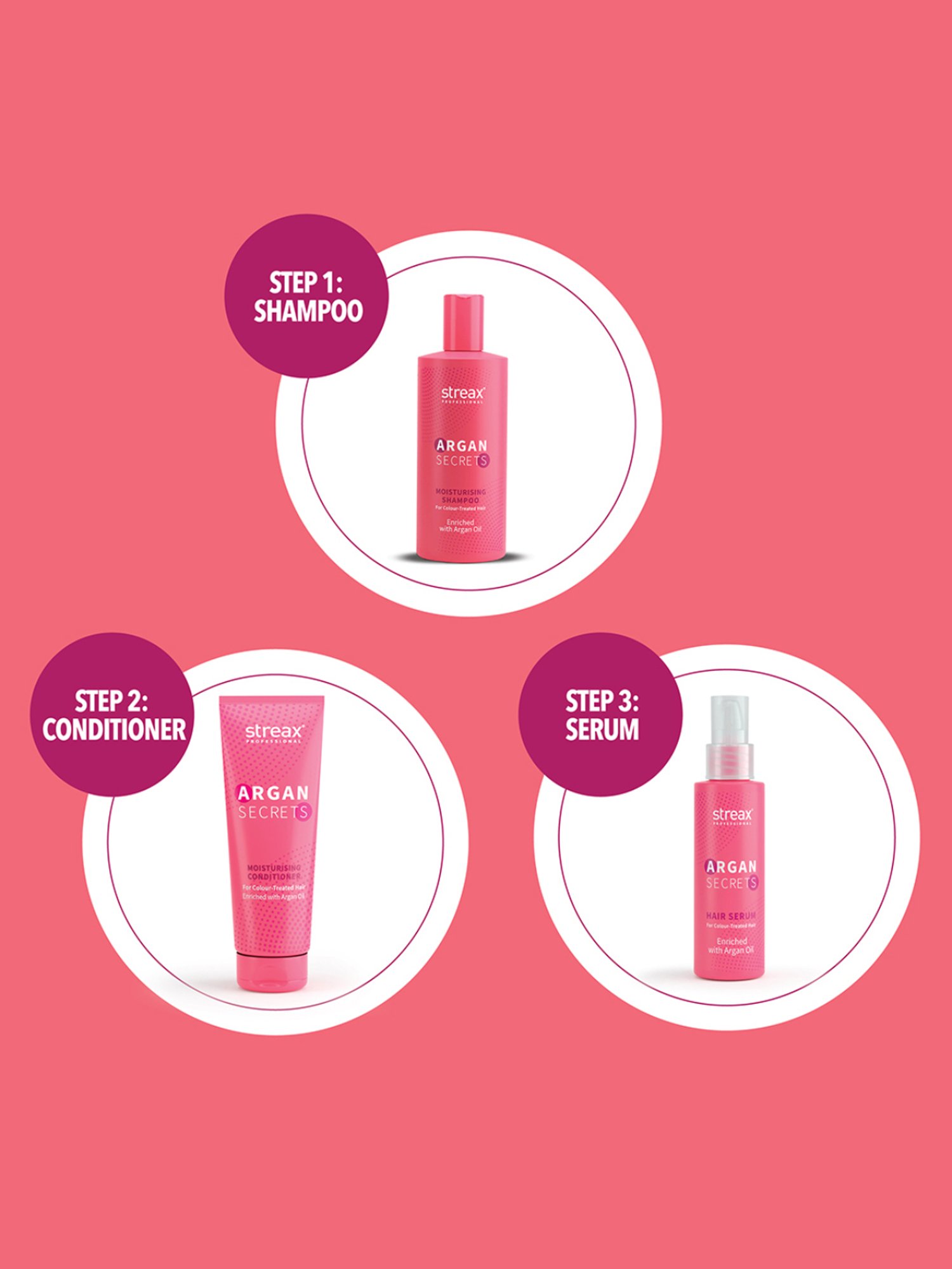 Streax Professional Argan Secrets Moisturising Conditioner - 240 gm