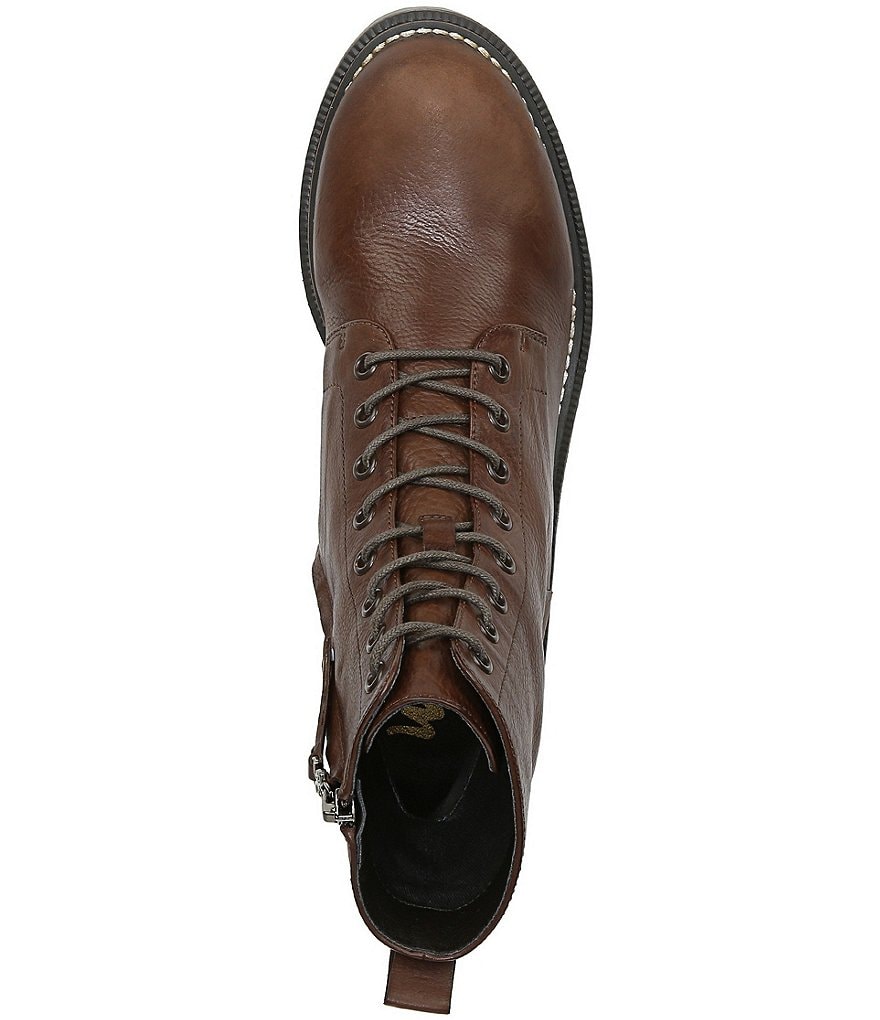 Sam Edelman Garret Leather Lug Sole Combat Booties