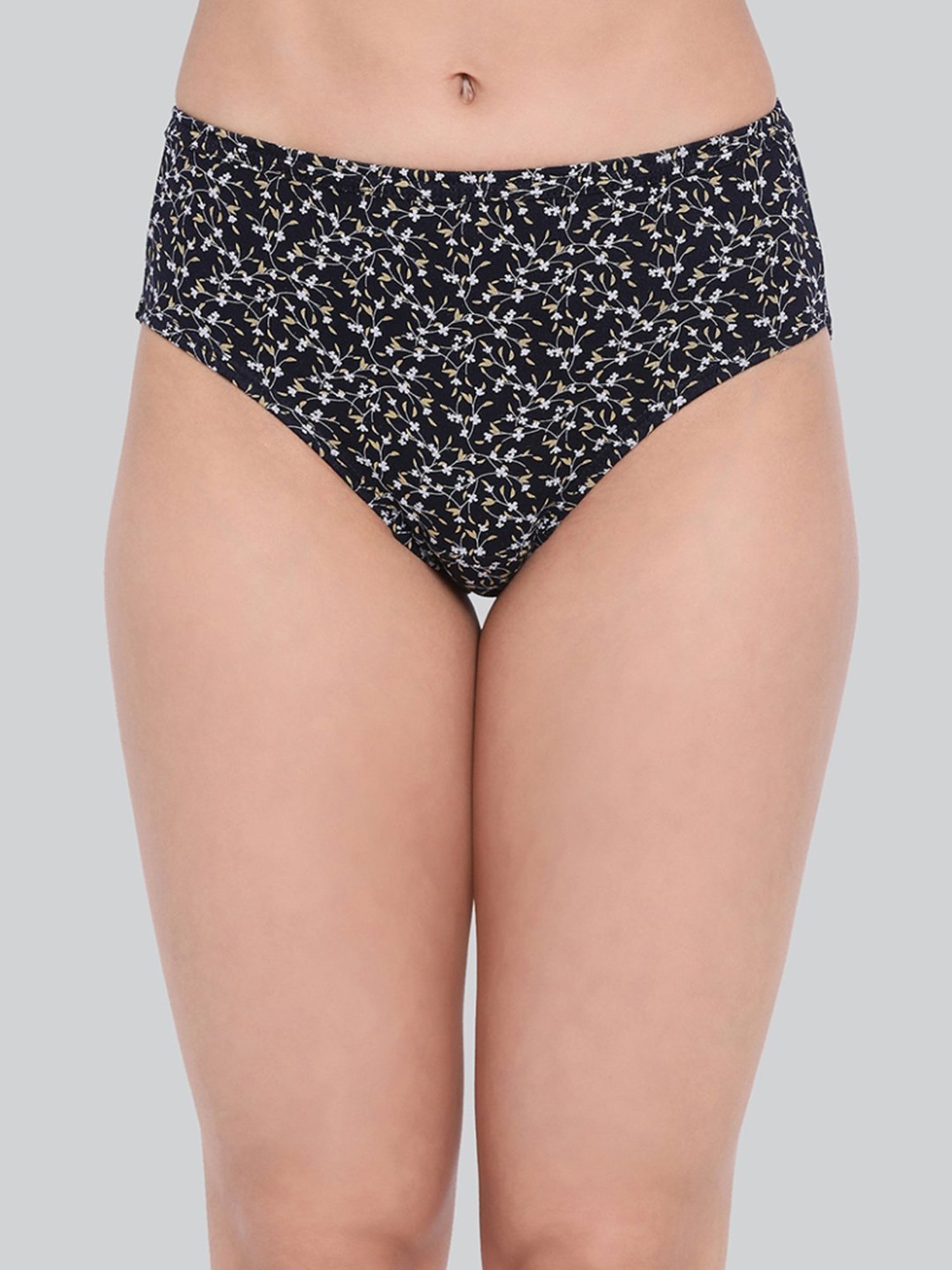 Lyra Assorted Color Cotton Printed Hipster Panties - Pack Of 8