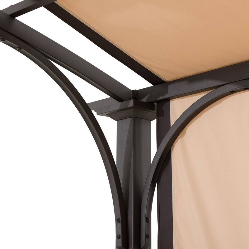 Venice 9.5 ' x 11 ' Steel Frame Outdoor Pergola With Adjustable Canopy - Sunjoy