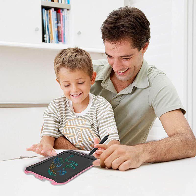 LCD Writing Tablet 8.5 inch Drawing Pad Colorful Screen Doodle Board for Childern Gift Toys for 2 3 4 5 6 Year Old Girls Boys(Pink-Cc)