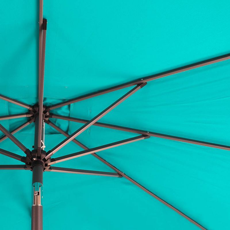 9' x 5' Patio Outdoor Rectangular Market Tilt Umbrella Emerald Green - Crestlive Products
