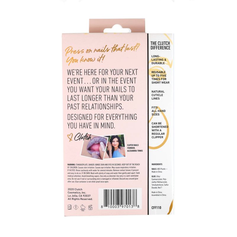 Kiss Gel Fantasy False Nails - Burgundy - 28ct