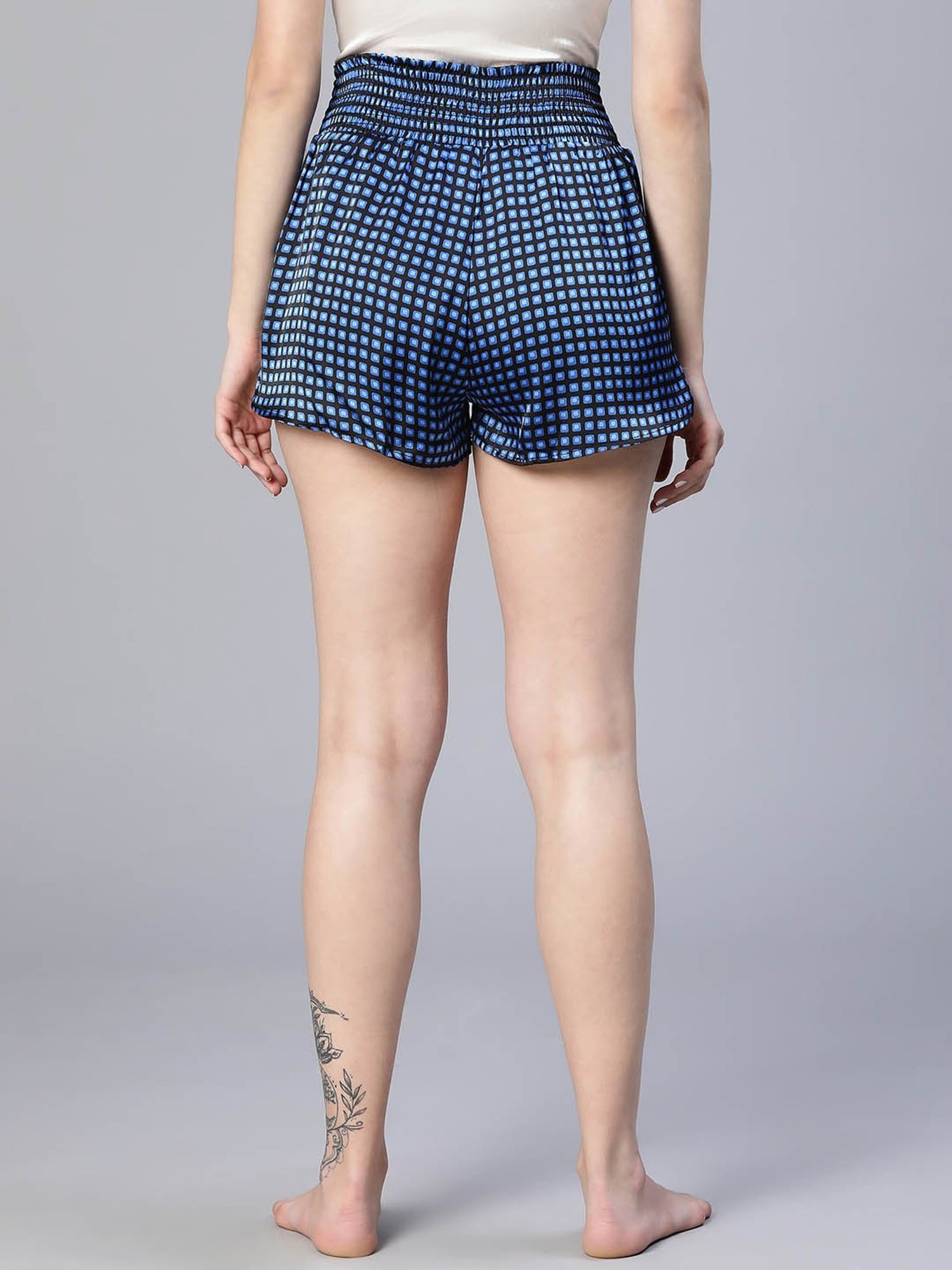 Oxolloxo Navy Checks Shorts