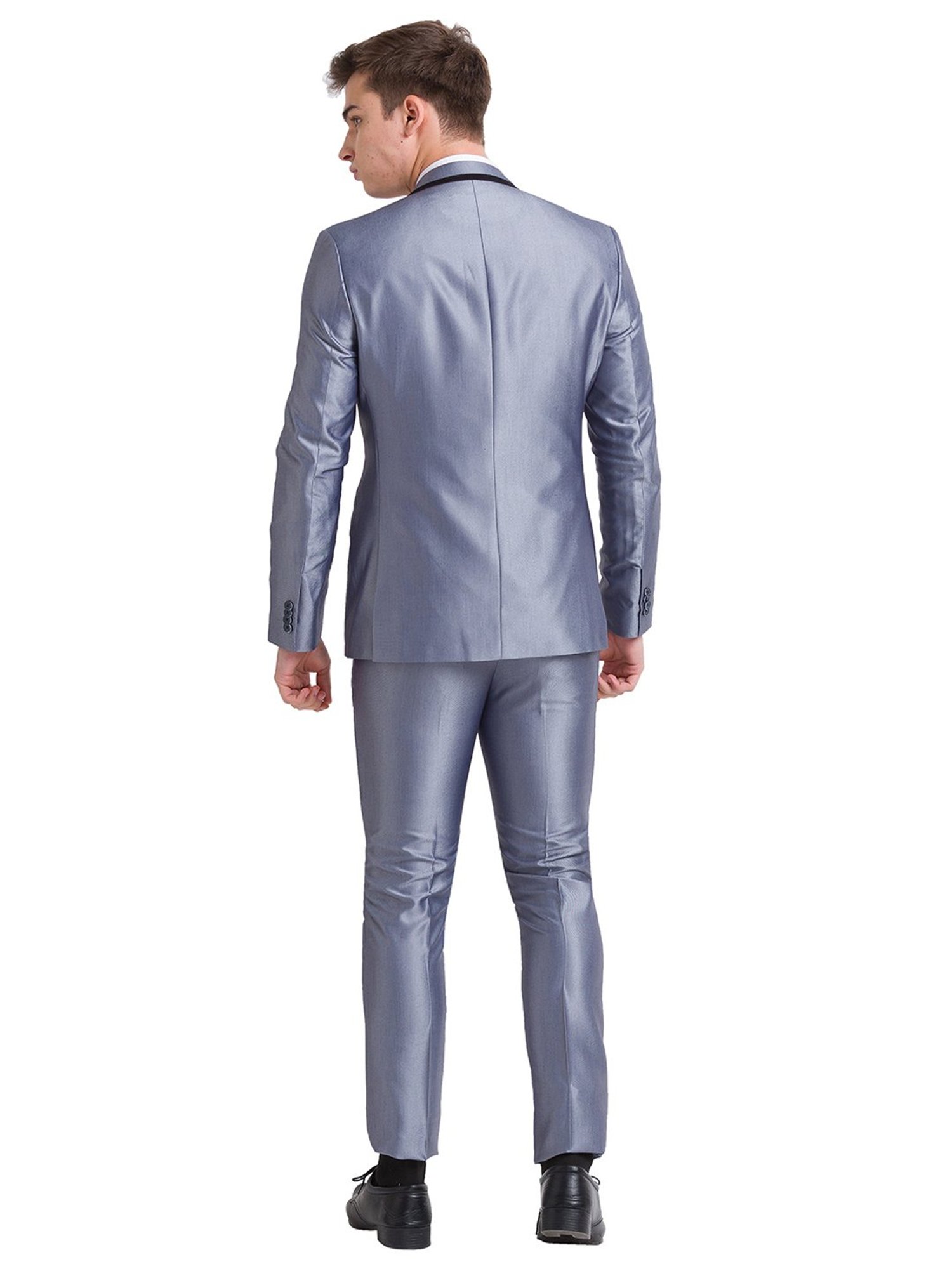 Parx Blue Regular Fit 2-Piece Suit