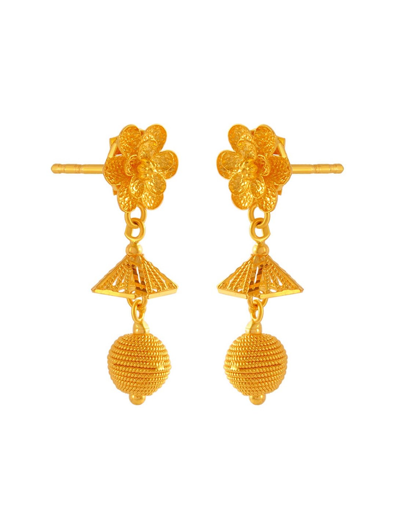 P.C. Chandra Jewellers 22 kt Gold Earrings