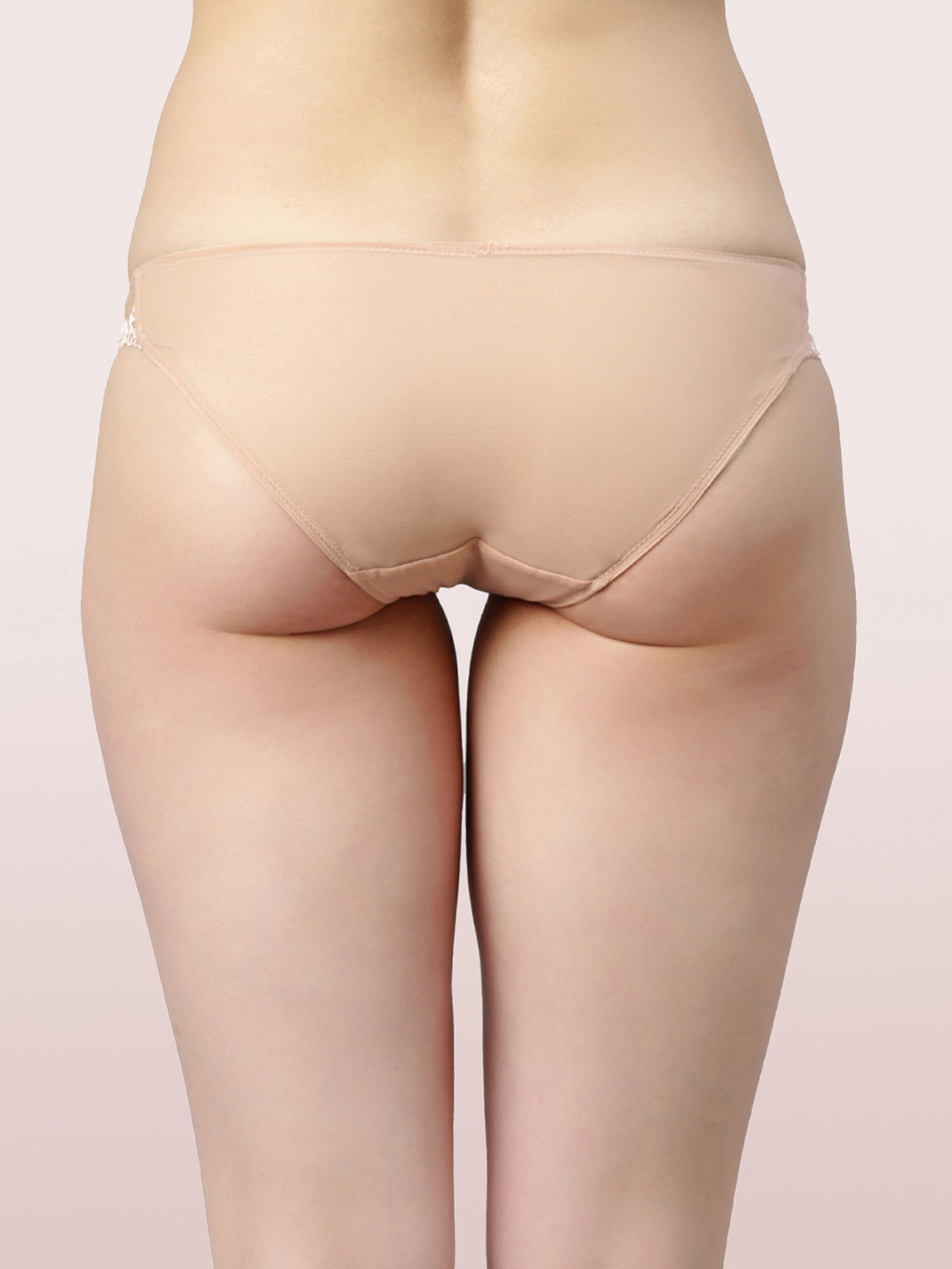 Enamor Beige Lace Bikini Panty