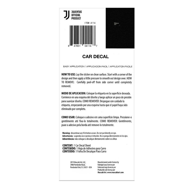 FIFA Juventus F.C. Car Decals