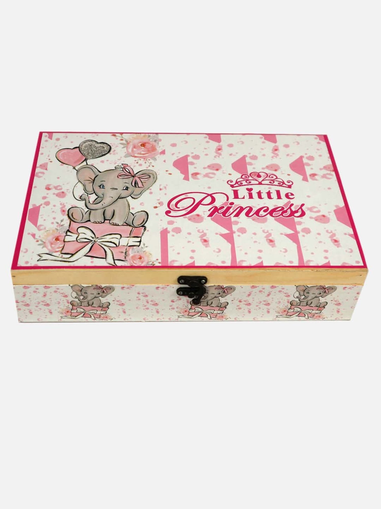 Little Surprise Box Kids Pink Cotton Printed Full Sleeves Gift Set