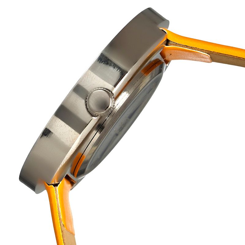 Women's Crayo Button Watch with Day and Date Display - Yellow