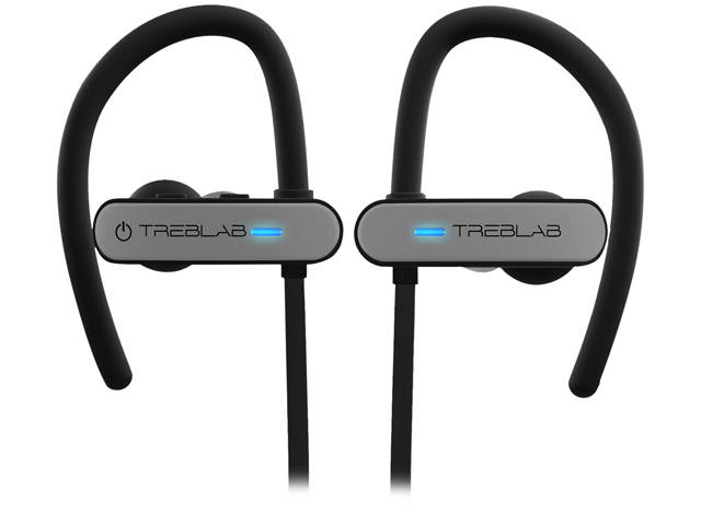 TREBLAB XR800 - Premium Sport Earphones Bluetooth - Secure-Fit IPX7 Wireless Waterproof Earbuds for Running & Workout. Top True-HD Stereo Sound, Noise Cancelling, Microphone, 2019 Sport Headphones