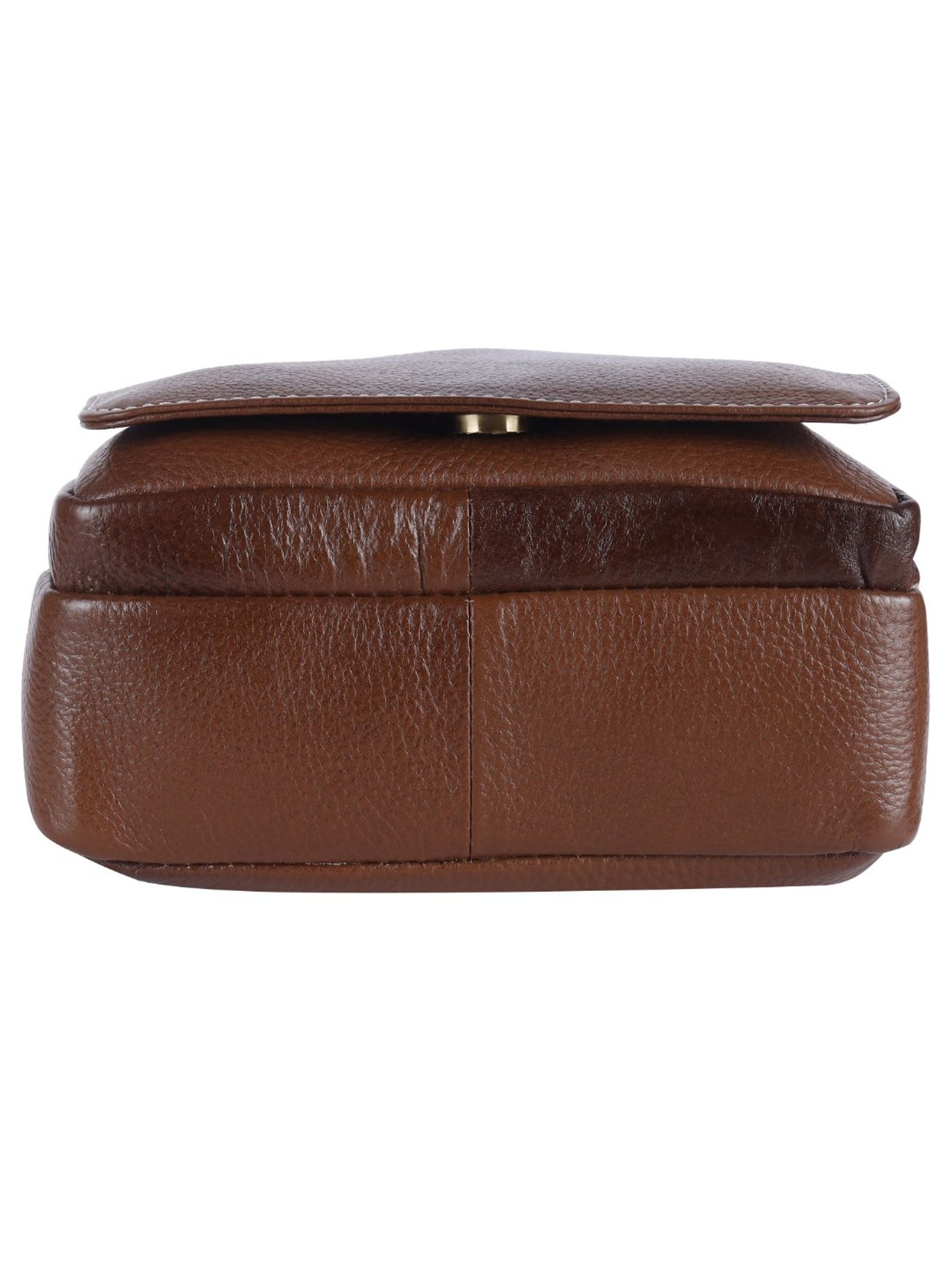 HiLEDER Pure Genuine Leather Messenger Shoulder Sling Cross Body Office Bag for Men and Women,Coffee