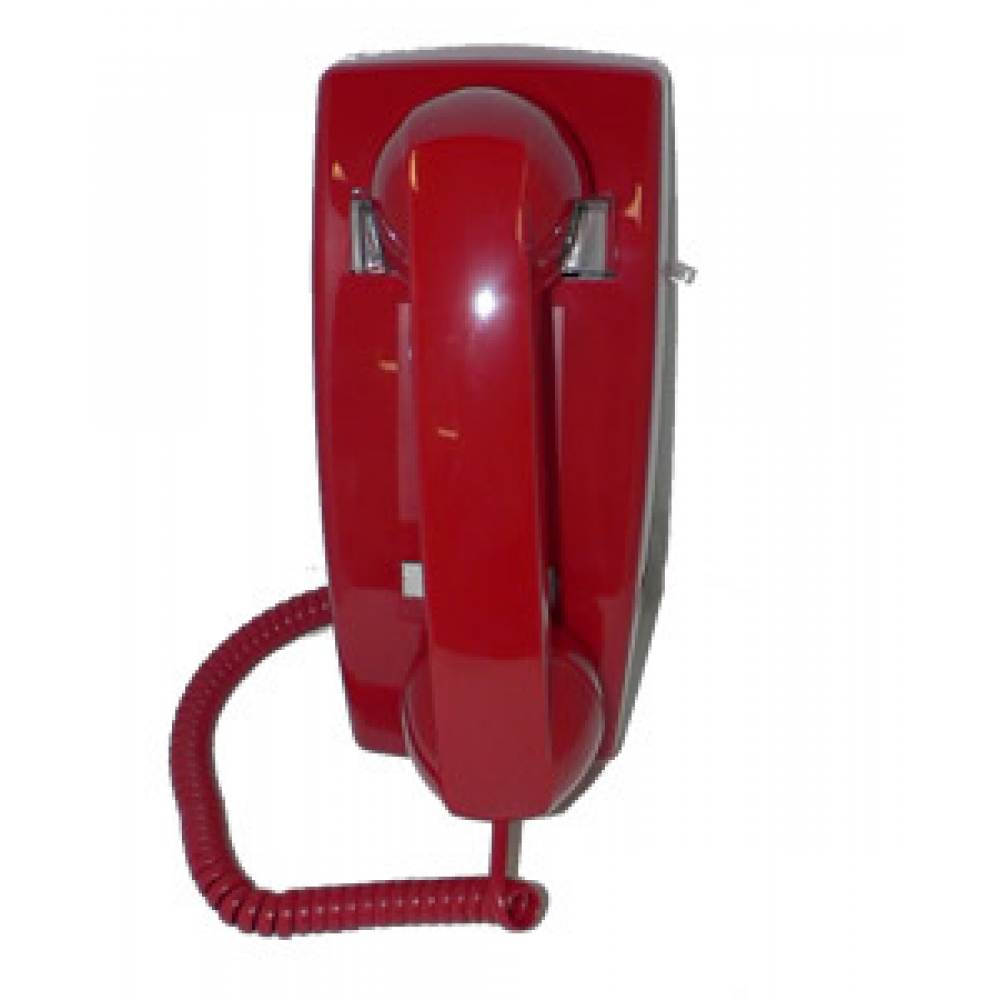 No Dialpad, No Dial Receive-Only Wall-mounted Red Phone with Ringer