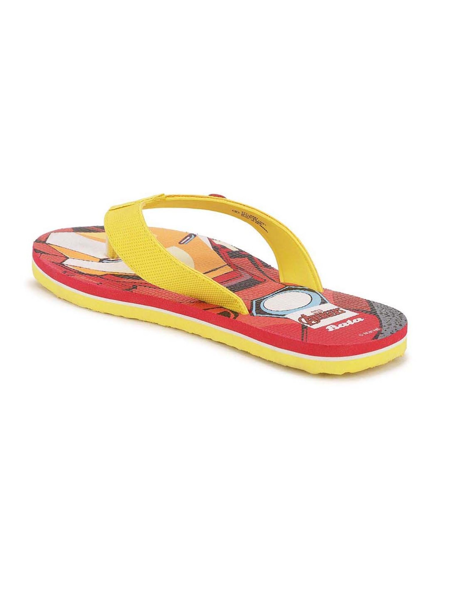 Disney by Bata Kids Yellow & Red Flip Flops