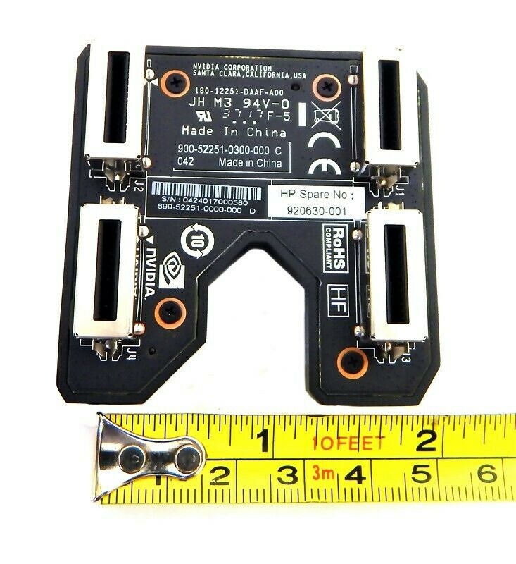 Nvidia GTX SLI Bridge 2-Way 2-Slot 920630-001 180-12251-daaf-a00 40.64mm