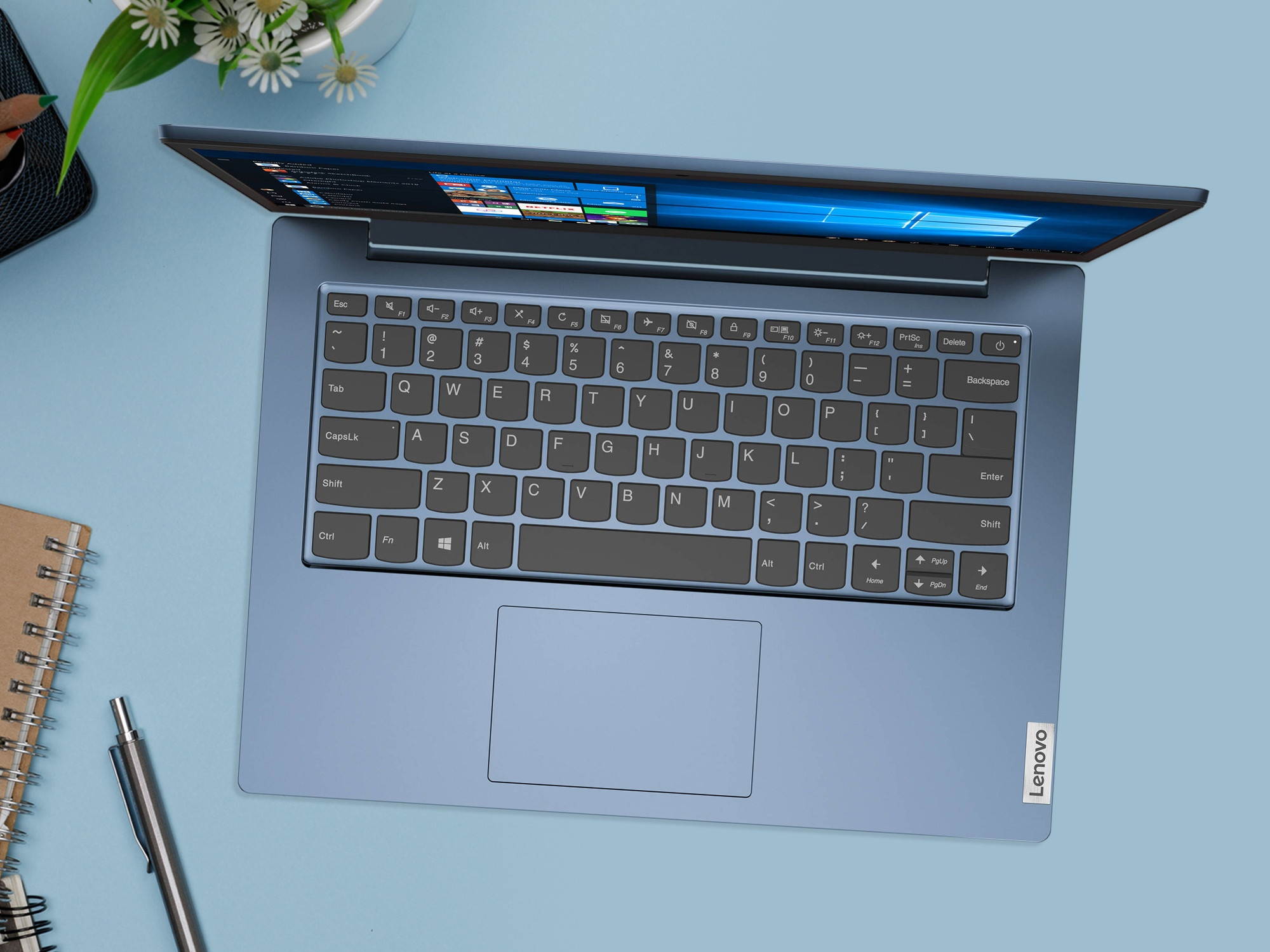 Lenovo IdeaPad 1 Notebook, 14" HD Display, AMD Athlon Silver 3050e Upto 2.8GHz, 4GB RAM, 256GB NVMe SSD, Vega 3, HDMI, Card Reader, Wi-Fi, Bluetooth, Windows 10 Home S