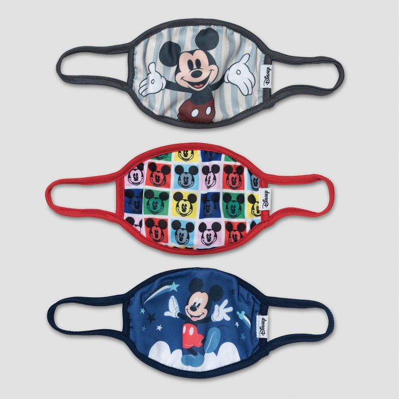 Kids' 3pk Mickey Masks - Black