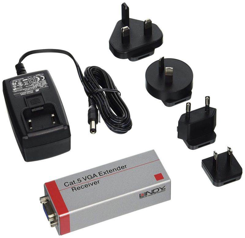 LINDY VGA Extender Cat5 300m, Receiver Unit (32539)