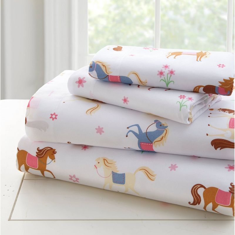 4pc Toddler Horses Microfiber Bed in a Bag - WildKin