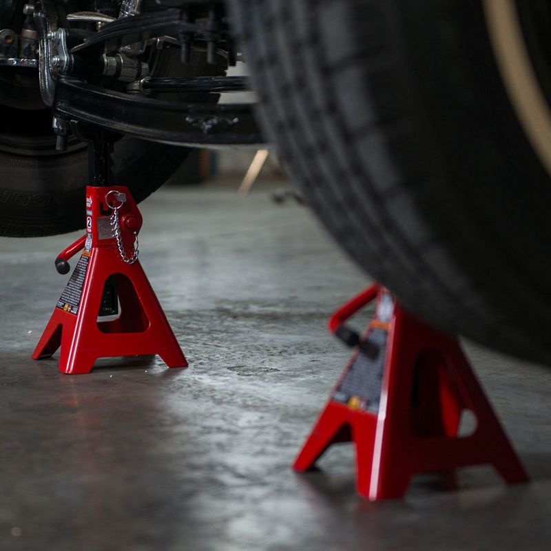 Torin Big Red 2 Ton Capacity Double Locking Vehicle Support Jack Stands (Pair)
