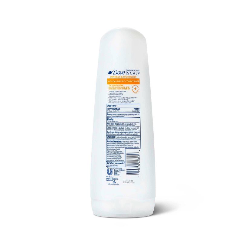 Dove DermaCare Scalp Anti-Dandruff Conditioner Dry and Itchy Scalp Dryness and Itch Relief - 12 fl oz