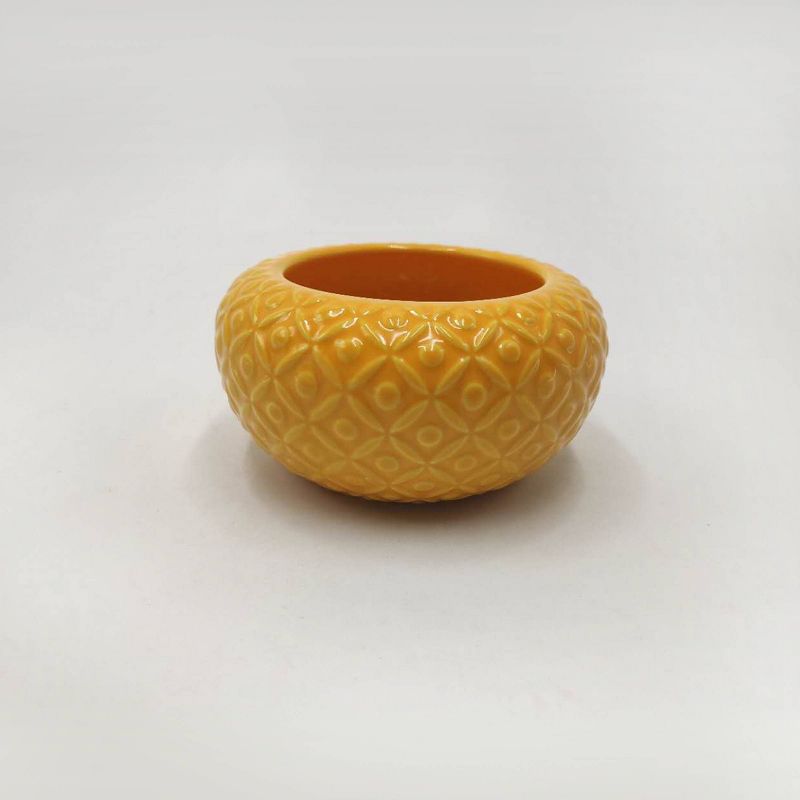 3ct Dolomite Tabletop Planter Set Blue/Yellow/Pink - Bullseye's Playground™