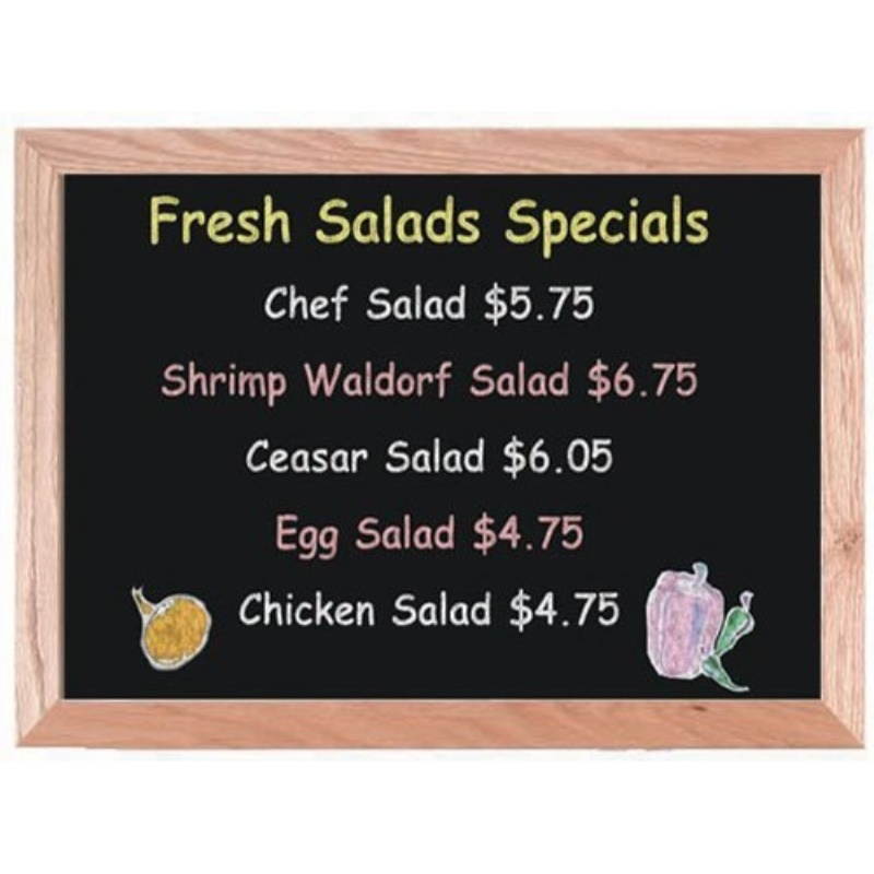 Wall Mounted chalkboard Size: 16" H x 2 W